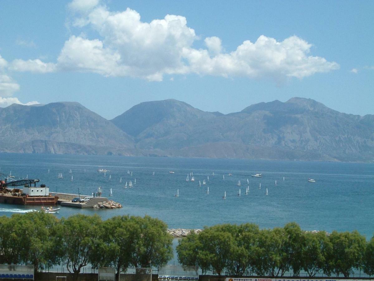 Stunning Seaview Town Apartment Agios Nikolaos Esterno foto